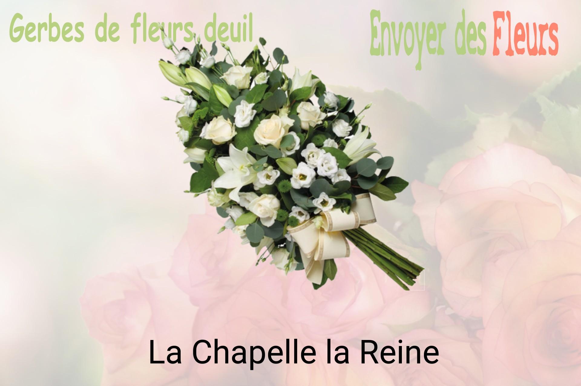 Gerbe de fleurs de deuil livrée à La Chapelle-la-Reine